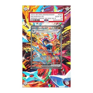 Greninja Ex SAR SIR 214/167 - 090/066 PSA Graded Extended Art Card Display Case