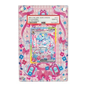 Sylveon Ex SAR SIR 156/131 - 212/187  PSA Graded Extended Art Card Display Case