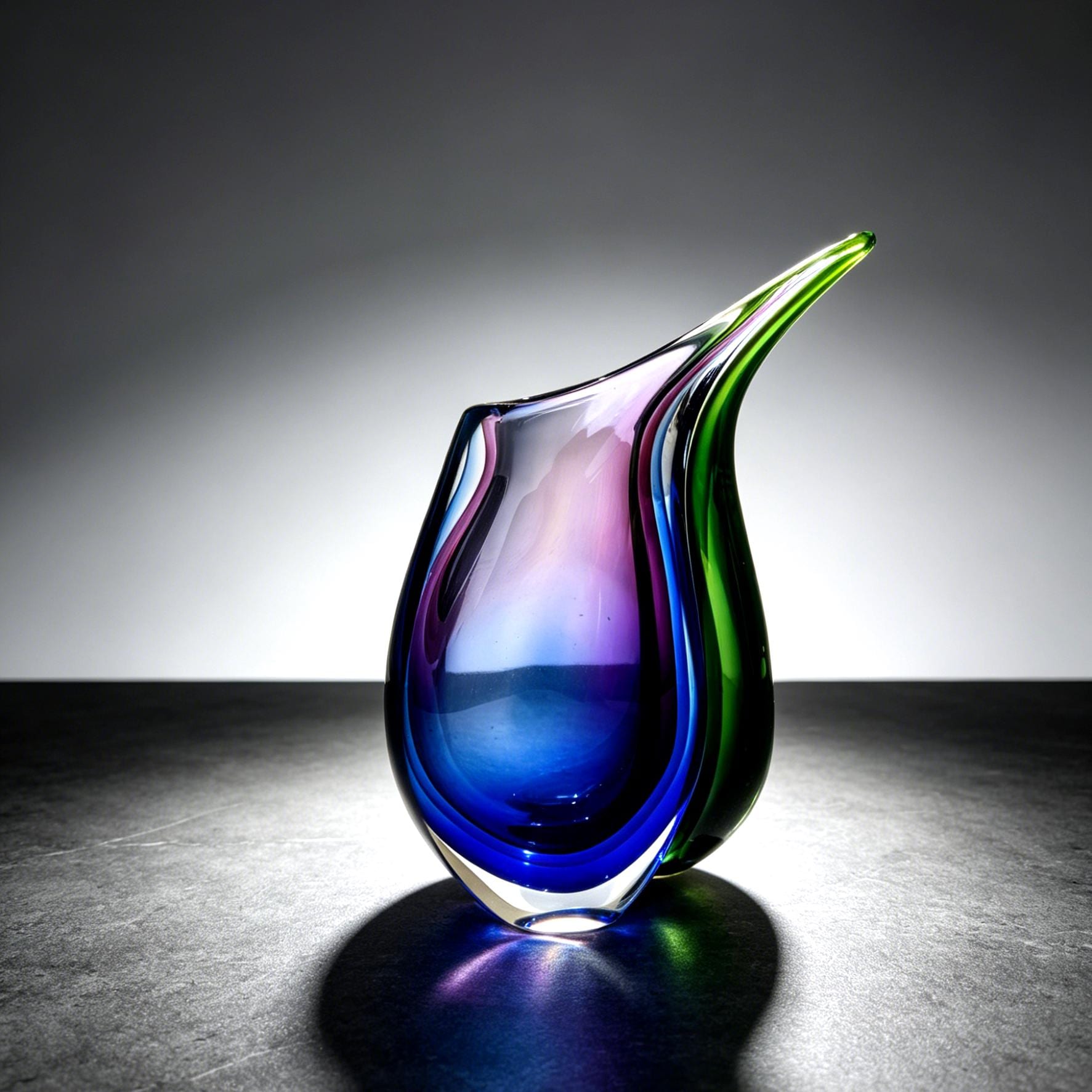 Blue murano vase - Etsy 日本