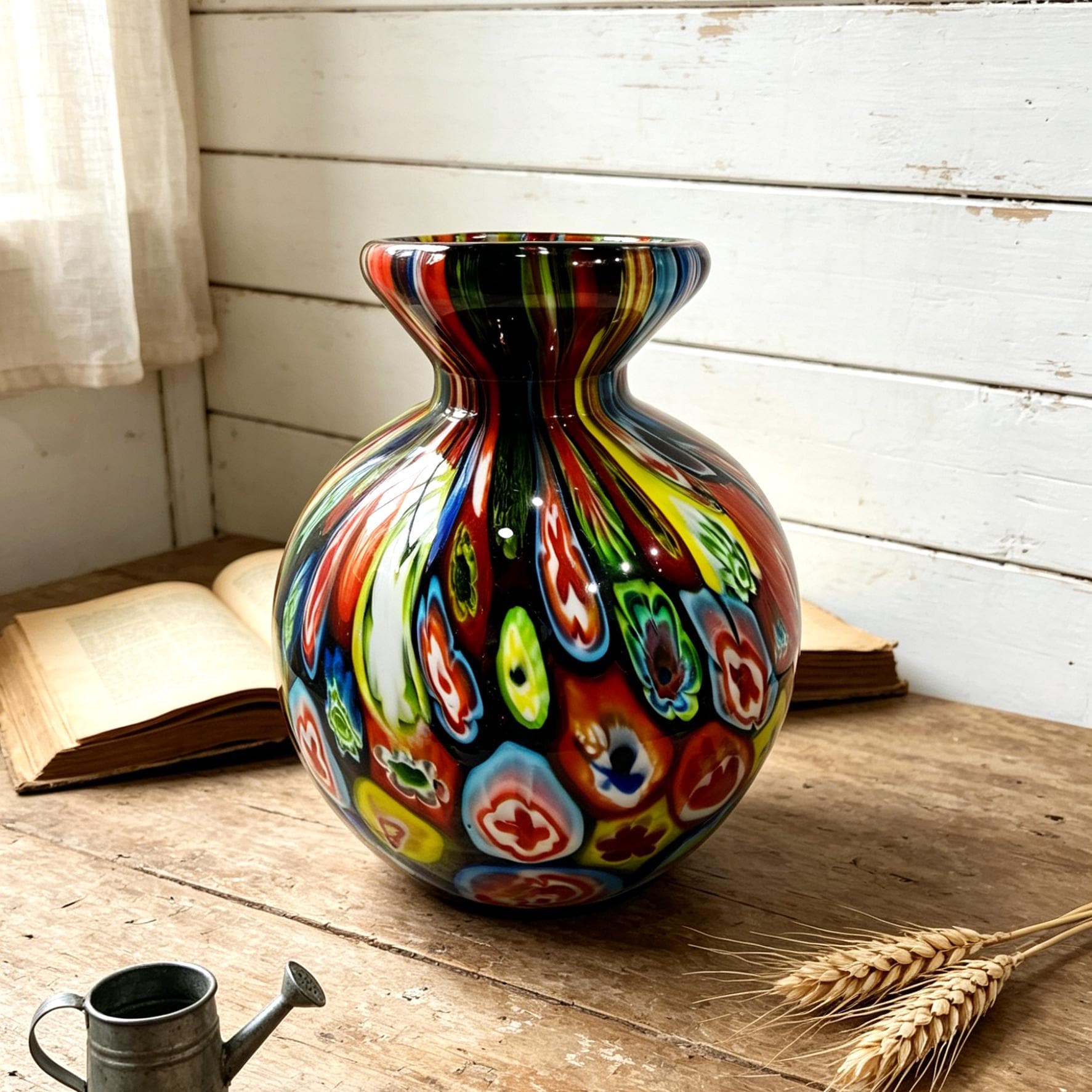 ムラノガラス murano ヴィンテージ 花瓶 1970s murano vase - Etsy 日本