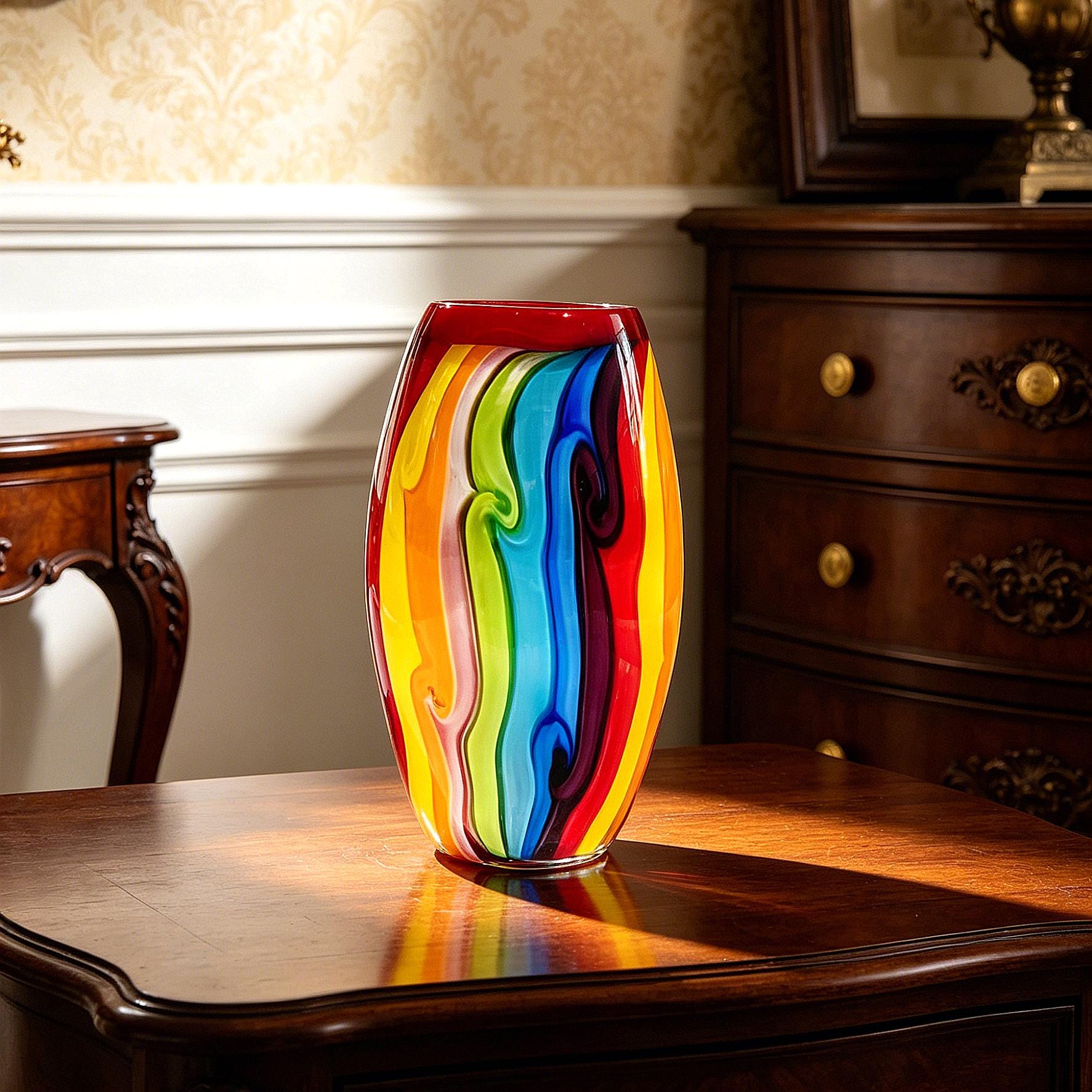 Murano red vase - Etsy 日本