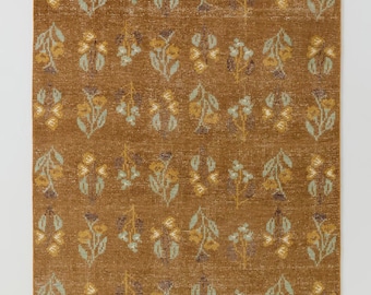Luxury Turkish Vintage Hand Knotted Rug, Modern Contemporary Wool Area Rug, Handmade Indian Carpet, Large Living Room Rug, Bedroom Rug,