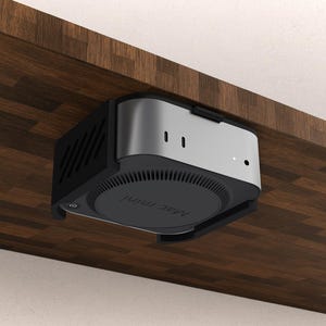 Mac Mini M4 Mount: Under Desk/Wall Bracket - VESA Compatible
