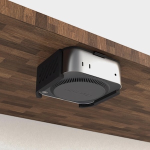 Mac Mini M4 under desk mount – Apple Mac Mini 2024 Bracket – VESA Compatible