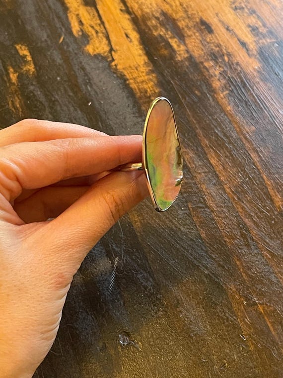 Abalone Adjustable Ring - image 2