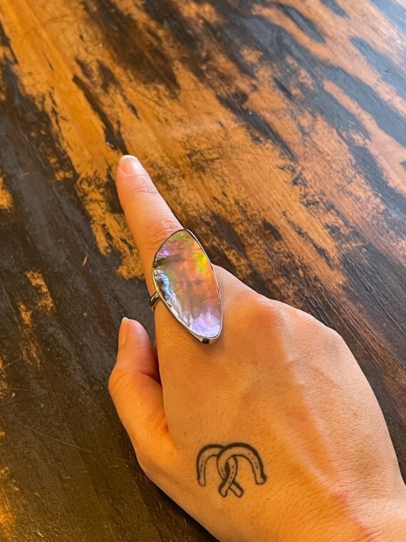 Abalone Adjustable Ring - image 5