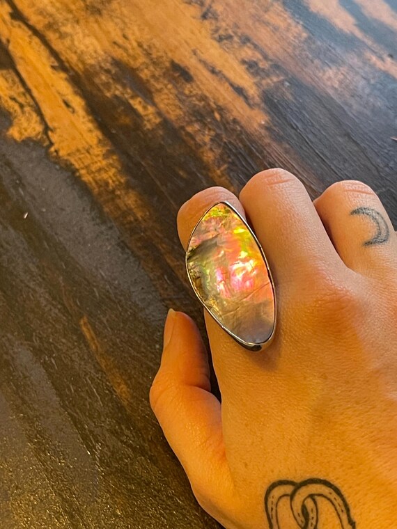 Abalone Adjustable Ring - image 6