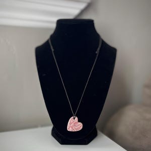 Handmade Ceramic Charm Necklaces - Pottery Pendants - Adjustable Cotton Cord