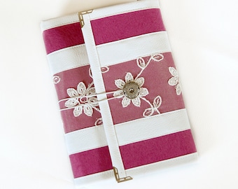 Agenda/organizzatore/agenda ad anelli/agenda giornaliera/diario/diario Filofax in feltro di pizzo, ricaricabile, formato A5, con divisori per tasche interne
