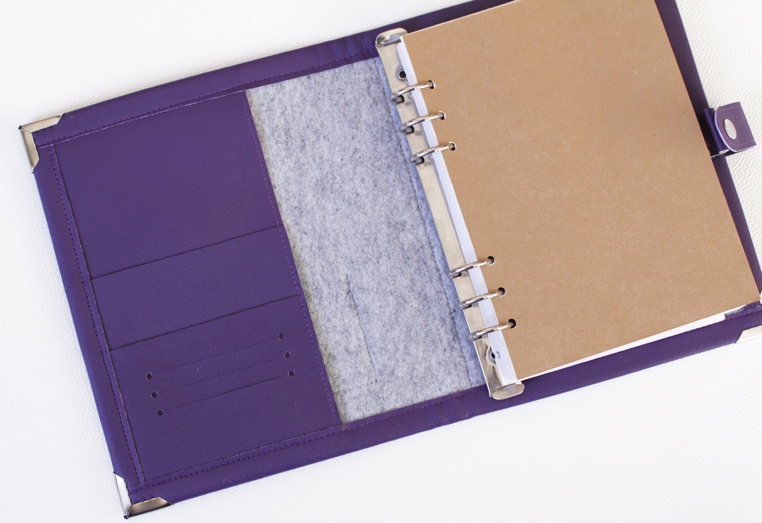 Purple Planner cover / ring binder / filofax /agenda/ Etsy