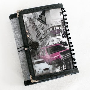 Filz Filofax Organizer/ Ringbuch Agenda/ Organizer/ Tagesplaner/ Tagebuch/ Tagebuch nachfüllbar A5 mit inneren Taschenteilern