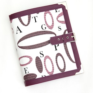 Organizer Filofax in similpelle con motivo alfabetico/Raccoglitore ad anelli/Agenda/Organizzatore/Planner giornaliero/Copertina per planner