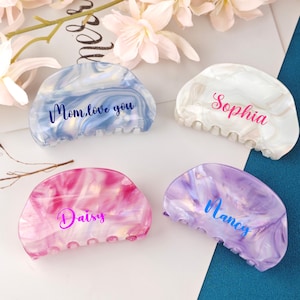 Grampos de cabelo personalizados, grampos de cabelo personalizados, presente de dia das mães, grampos de cabelo de noiva, presente de madrinha, presente de casamento, acessórios de cabelo para ela