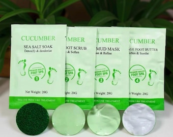 4-Step Pedicure Kit: At-Home Spa Gift Set with Foot Soak