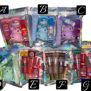 Colorful Lip Gloss Bundle: 4-Piece Lip Care Gift Set