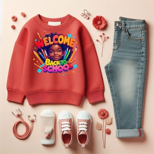 Back to school png, School png, Watercolor png, Trendy png, Sublimation Design, T-shirt Design, Sweatshirt png, afro girl education png,
