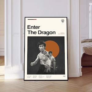 Bruce Lee Enter the Dragon Poster - Etsy