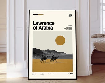 Poster Lawrence Of Arabia 60x90 Cm - Impression Toile Vintage - Décoration Salon & Chambre - 3