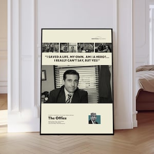 The Office Poster, The Office Tv Show Poster, Mid century Art, Retro Modern Poster, Black And White Poster, Vintage Movie Poster