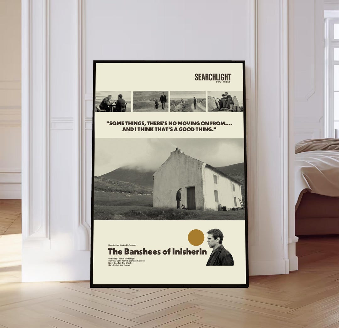 The Banshees Of Inisherin Movie Poster Mid Century Art Retro Modern the-banshees-of-inisherin-movie-poster-mid-century-art-retro-modern