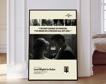 映画『ラストナイト・イン・ソーホー』のポスター - Etsy 日本