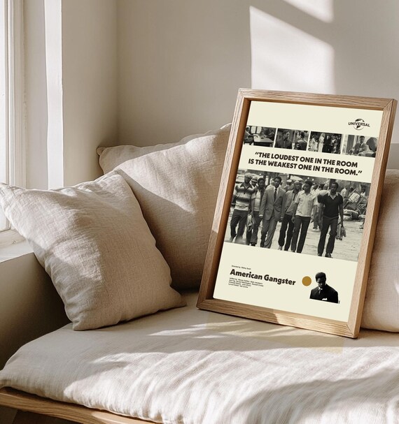 アメリカン・ギャングスター　USオリジナル映画ポスター アメリカン・ギャングスター」リドリー監督のブラックシネマノワール