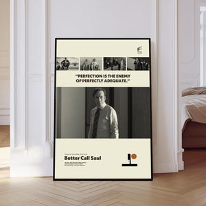 Better Call Saul Tv Series Poster, Better Call Saul Poster, Mid century Art, Retro Modern Poster, Black And White Poster, Vintage Poster