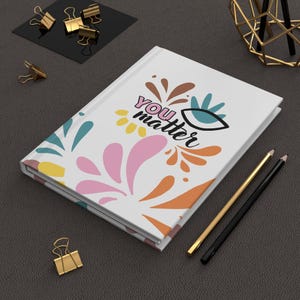 Colorful Motivational Hardcover Journal