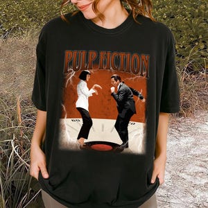 Chemise de film Pulp Fiction | Quentin Tarantino | Chemise Comfort Colors | chemise de cinéma vintage | chemise rétro | T-shirt classique | Cadeaux d&#39;anniversaire