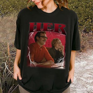 Her Movie Shirt | Spike Jonze | Comfort Colors Shirt | Vintage Movie Shirt | Retro Shirt | Classic T-Shirt | Birthday Gifts