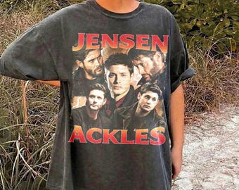Camiseta estilo vintage de Jensen Ackles, Comfort Colors