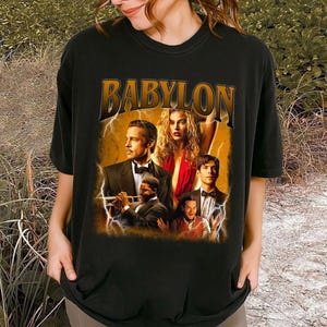 Babylon Film Shirt | Damien Chazelle | Wohlfühlfarben Shirt | Vintage Film T-shirt | Retro-Shirt | Klassisches T-Shirt | Geburtstags-Geschenke