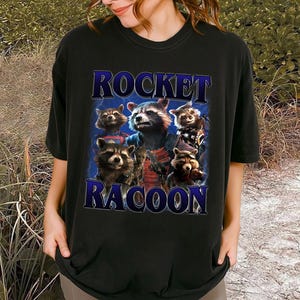 Rocket Racoon Shirt | Guardian Of The Galaxy Shirt | Comfort Colors Shirt | Vintage 90s Shirt | Retro Bootleg Shirt | Rocket Racoon Fan Gift