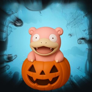 Slowpoke Pumpkin Halloween Pokemon STL 3D printable model