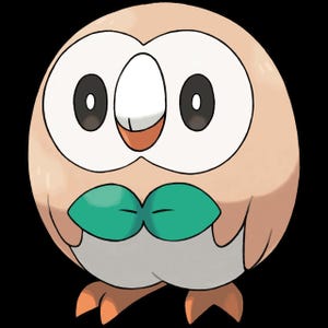 Rowlet Pokemon STL figure, 3D printable starter model