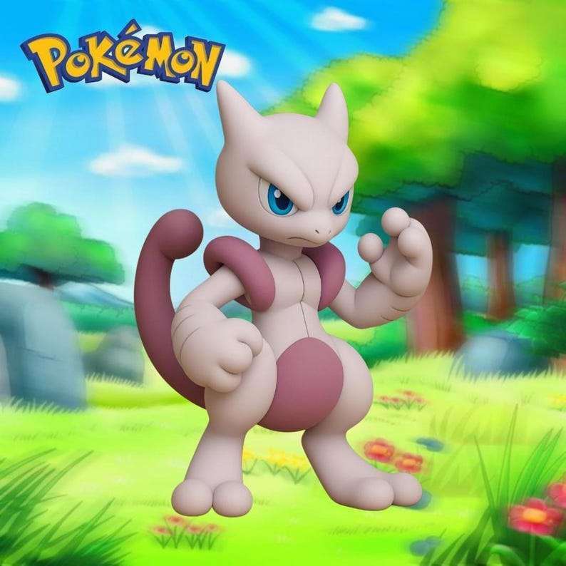 Pikachu 3D printed Pokemon STL figure