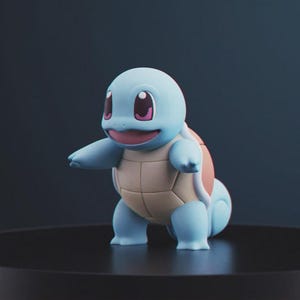 Squirtle Pokemon STL figure, 3D printable model