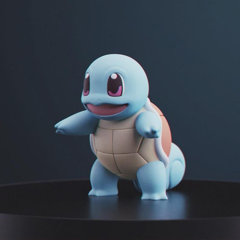 Squirtle Pokemon STL figure, 3D printable model