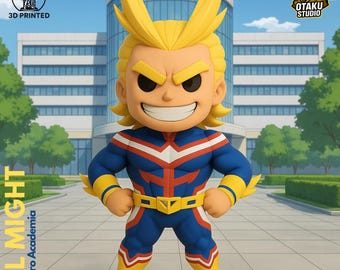 All Might STL | My Hero Academia 3D Model | 3D Printable Figure | FDM & Resin | Anime