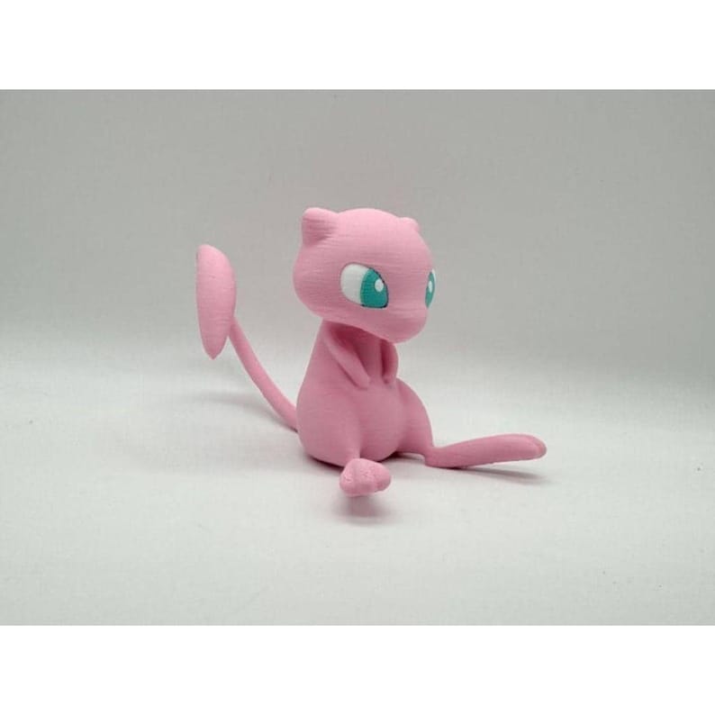 Mew 3D printed Pokemon STL figure
