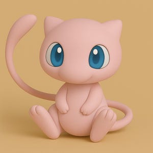 Mew Chibi Pokemon STL 3D printable model