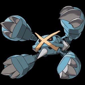 Mega Metagross Pokemon official artwork, included in the 36 Mega Evolution STL bundle