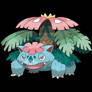 Mega Venusaur Pokemon official artwork, included in the 36 Mega Evolution STL bundle