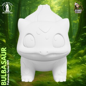Bulbasaur STL 3D printed figure, close-up detail