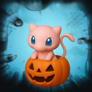 Mew Pumpkin Halloween Pokemon STL 3D printable model