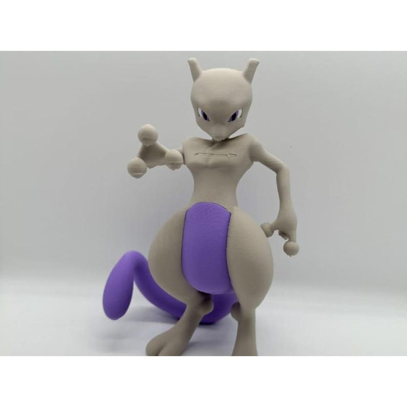 Mewtwo 3D printed Pokemon STL figure