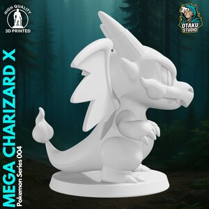 Mega Charizard X Pokemon STL 3D printed figure, 3D printed photo