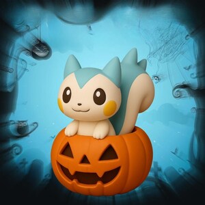 Pachirisu Pumpkin Halloween Pokemon STL 3D printable model
