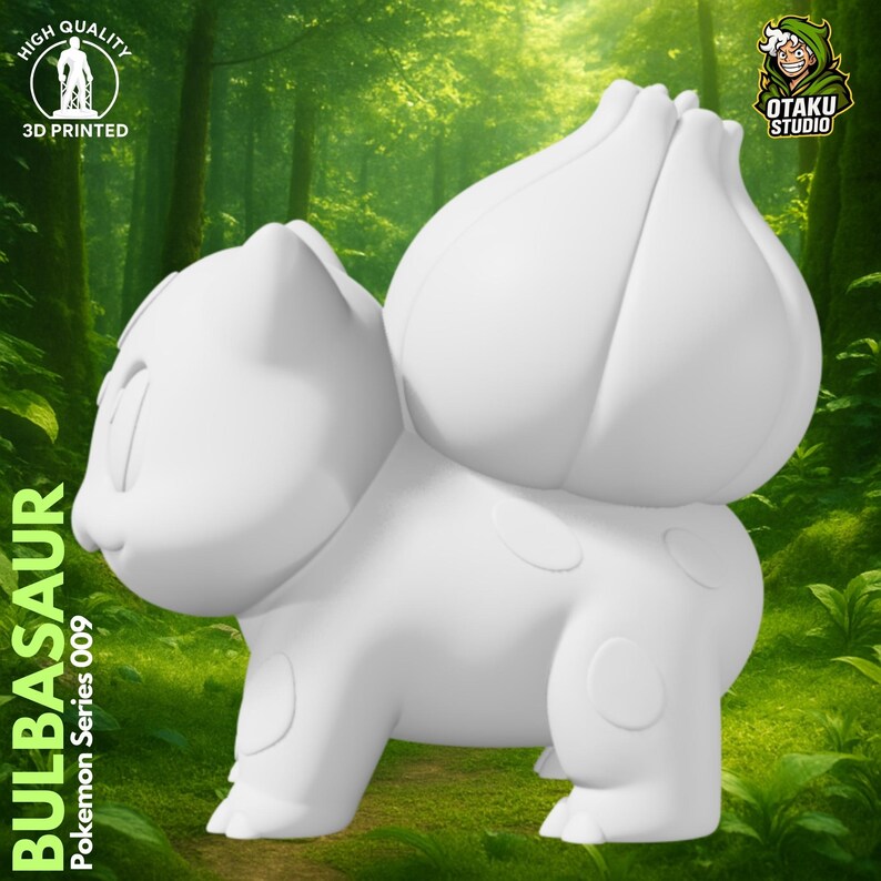 Bulbasaur STL 3D printed figure, 3D printed photo