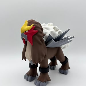 Entei 3D printed multicolor Pokemon STL figure